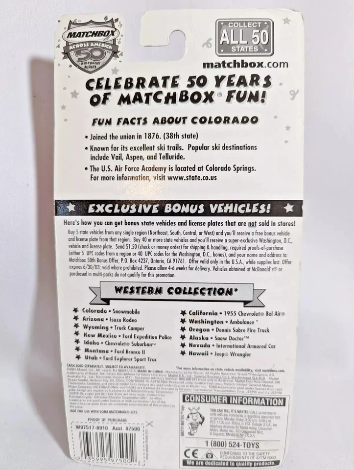 Matchbox Across America Oregon Dennis Sabre Fire Truck Western Collection OR-033 - Image 4 of 4