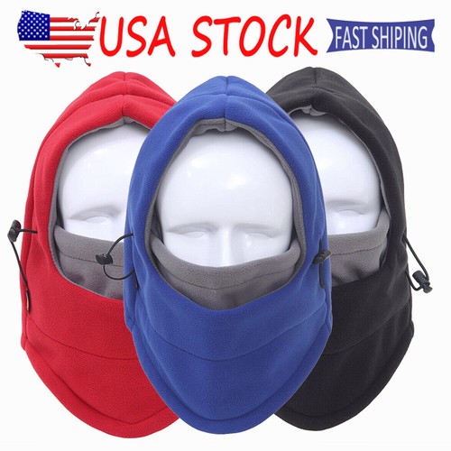 Neck Warmer Balaclava Winter Fleece Full Face Mask Windproof Ski Mask Hat Hood - 第 1/24 張圖片