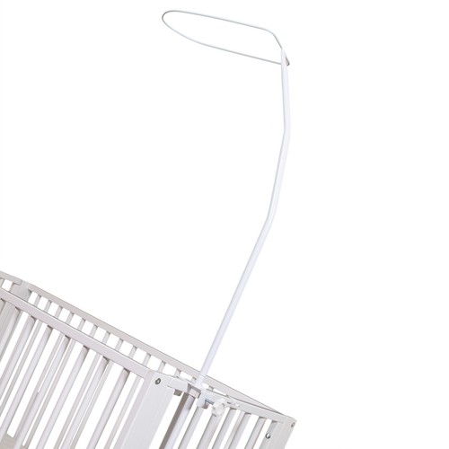 Nouveau petit auvent rose décoratif bébé drapé moustiquaire nœud coeurs + support - Photo 2/4