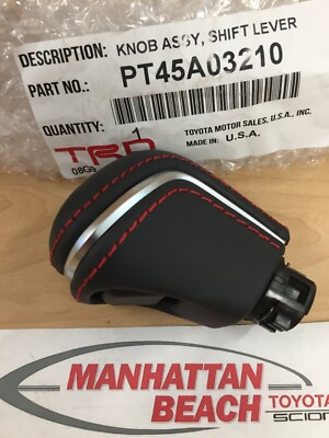 18-24 CAMRY & 19-22 AVALON TRD LEATHER SHIFT KNOB GENUINE TOYOTA