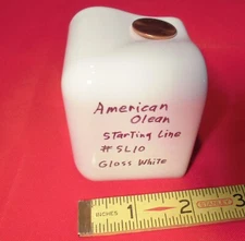 1 pc. Starting Line White: V Cap Corner Ceramic Trim Tile, Countertop Edging, AO