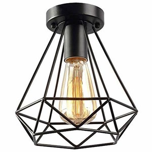 Vintage Close To Ceiling Lights Industrial Rustic Flush Mount