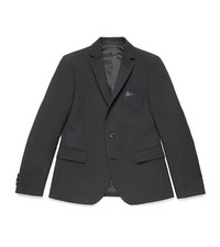 Lauren Ralph Lauren Big Boys Classic Suit Jacket Color-black/grey Size- 12R