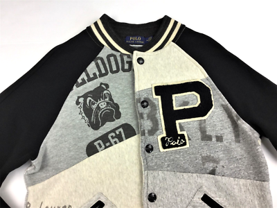 Polo Ralph Lauren Stadium Patchwork Letterman Varsity Rugby NY