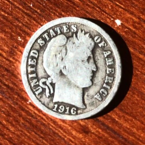 1916  Barber Dime Liberty