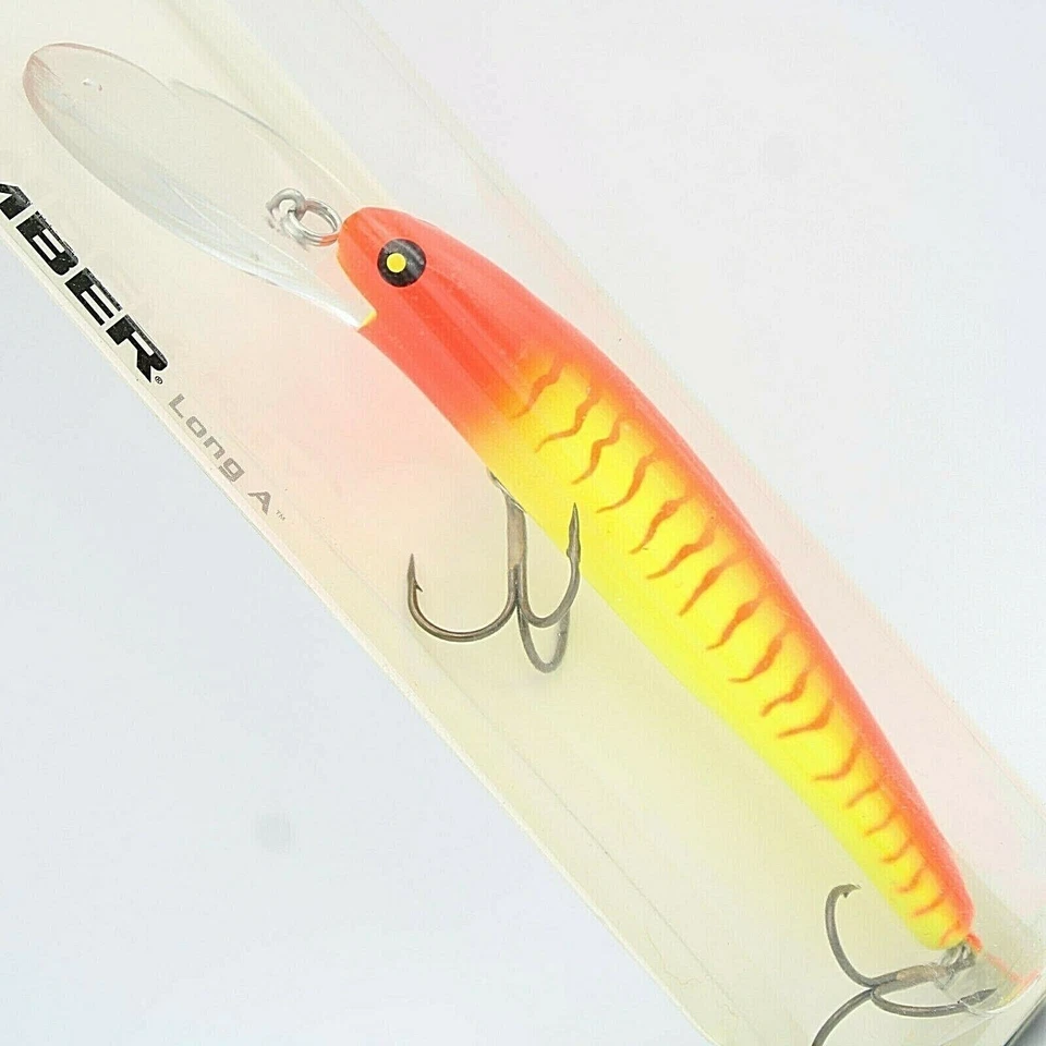 Señuelo de pesca Bomber Long A 25A Crankbait B25ASAL39 rojo Chartreuse Foto 2 de 4