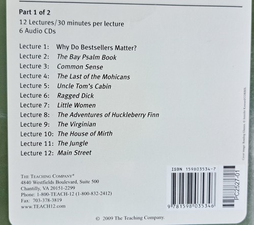 The Great Courses Great American Bestsellers Pt 1 and Pt 2 - 24 lessons CD - Picture 8 of 14