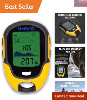 Multi-Function Altimeter Barometer Compass Watch with Pedometer & Flashlight