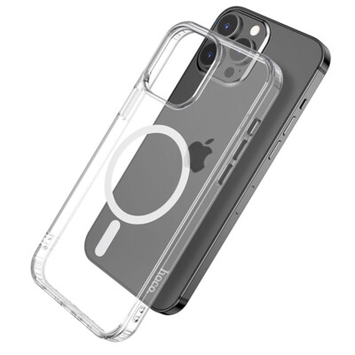 Magnetic Clear Case for iPhone 13/13 Pro Max Cover with Wireless Charging Case