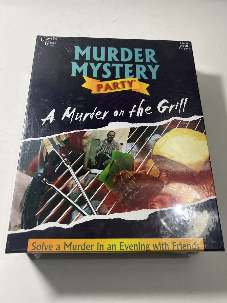 University Games Murder Mystery Adult Party Game | A Murder on the Grill