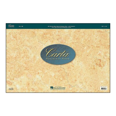 Hal Leonard Carta Scorepad 18X12, 40 Sheet, 20