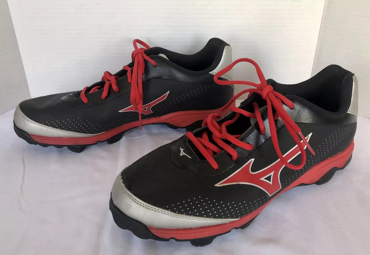 Mizuno Spike Franchise 7 Black Red Silver Baseball Softball