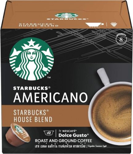 Starbucks House Blend by Nescafe Dolce Gusto Medium Roast Coffee Pods 12 Pods - 第 1/7 張圖片
