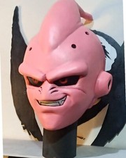 Majin Buu Mask Dragon Ball Z Latex Cowl Cosplay Costume Prop Adult Size
