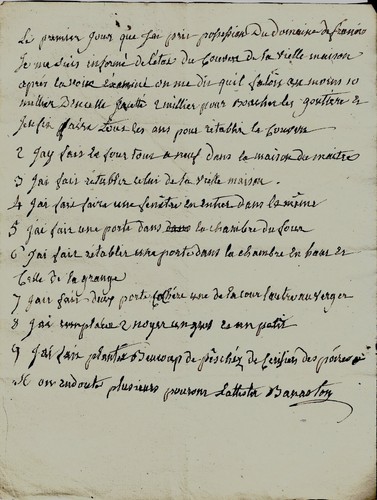 1799 Expertise et travaux au domaine & maison à Franois BANASTON CORNE MAURIVARD - Photo 3 sur 3
