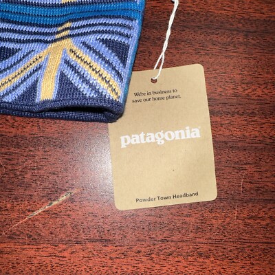 Brand New Patagonia Powder Town Headband Knit Fleece Lining Snow Beam Periwinkle Patagonia Powder Town Headband (28761) main image 2