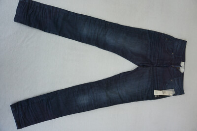 DEPT Damen Jeans indigo slim skinny high waist Hose 26/34 W26 L34 darkblue NEU.