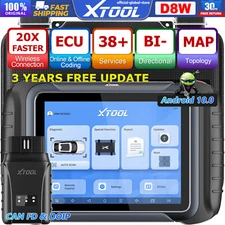 USED XTOOL D8W Wifi Scanner Coding Bidirectional Full Diagnostic Tool Topology