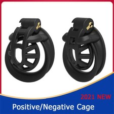 Mamba Male Chastity Device Small Cage Lock Belt Restraint Double-Arc Ring NEW