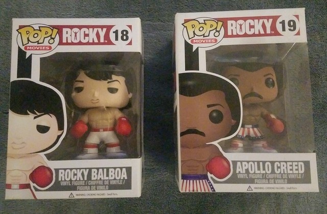 Rocky Balboa #18 and Apollo Creed #19 Funko Pop Figurines for sale online