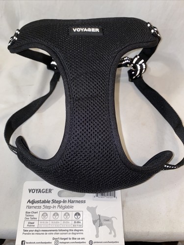3M Scotchlite Voyager verstellbares Step-in-Geschirr schwarz reflektierendes Netz Gr. Large - Bild 1 von 3