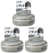 GATSBY Grunge Mat Moving Rubber Hair Styling Wax 80g /2.82 oz (Set of 3) from US
