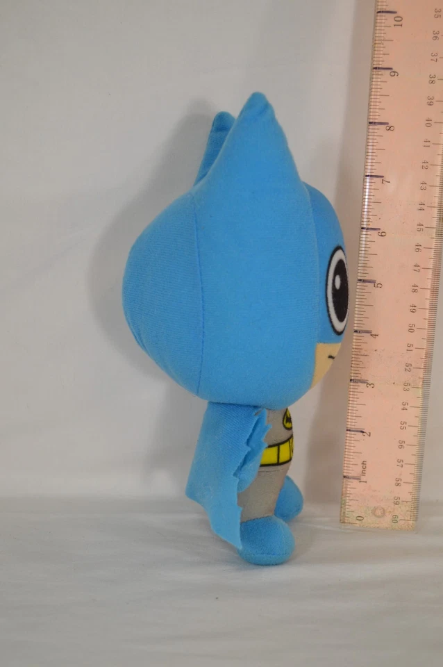 Juguete cabeza grande Batman caricatura DC Comics fábrica peluche azul/gris T37 Foto 4 de 4