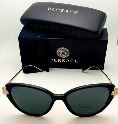 New VERSACE Sunglasses MOD. 4351-B-A GB1/87 55-16 Black
