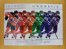 2021-22 Upper Deck Electromagnetic Leon Draisaitl Hockey Card #EM-1 Oilers