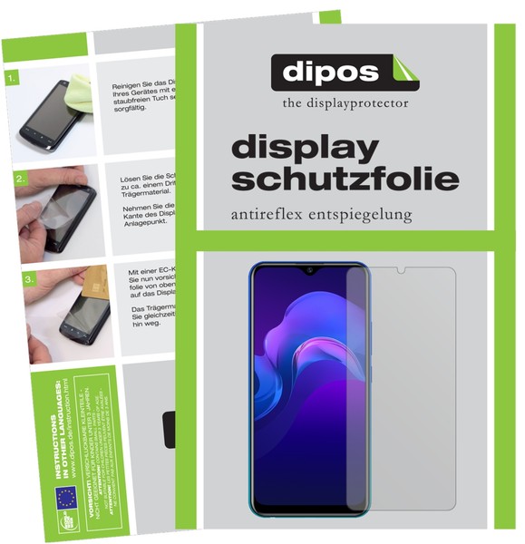 2+2X Schutzfolie FüR Vivo Y12 Matt Displayschutzfolie Folie Display Schutz Dipos-image