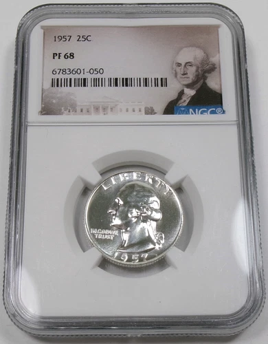 1957 Proof Washington 25¢ Quarter NGC PF 68