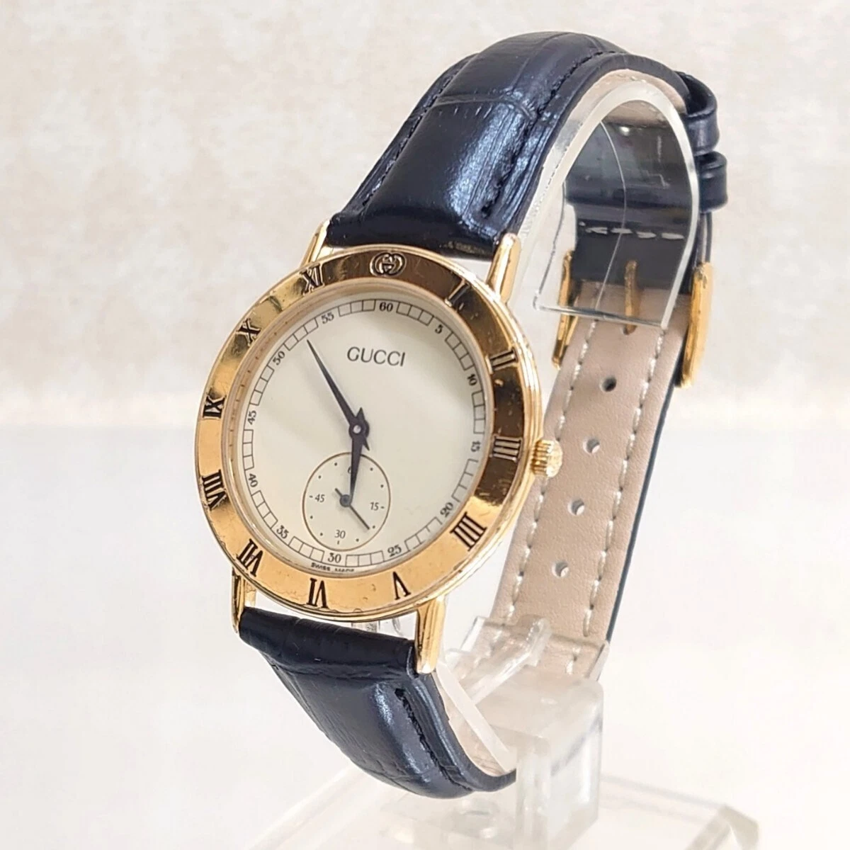 Montre Homme GUCCI 3000,2,M Quartz Plaqué Or du JAPON [Occasion]