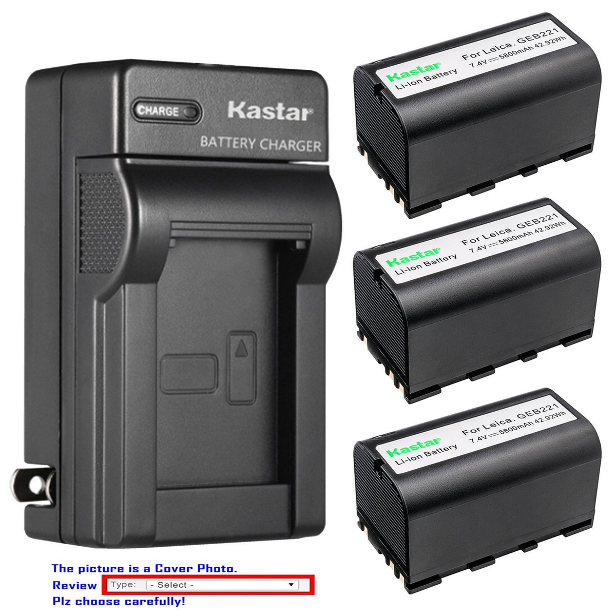 GEB221 Battery or Wall Charger for Leica GS20 VIA RX1200 RX900 SR20 TS02  TS06