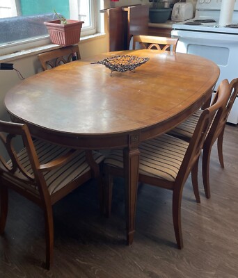 Thomasville furniture industries 1964 dining room table and chair