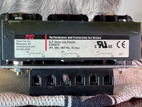 TCI Sine Guard KLR45ATB Three Phase Linear Reactor 3P 60Hz 600V 45A w/ Cables - Picture 3 of 6