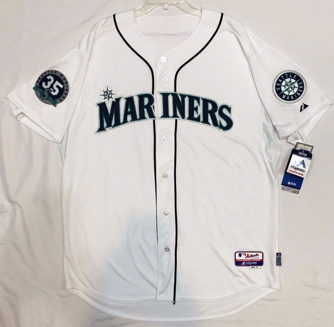 Authentic Majestic 52 2XL, SEATTLE MARINERS ANNIVERSARY