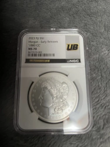 2023 Fiji Morgan Silver Dollar 1880 CC NGC MS70 | Early Release Ultra Breaks