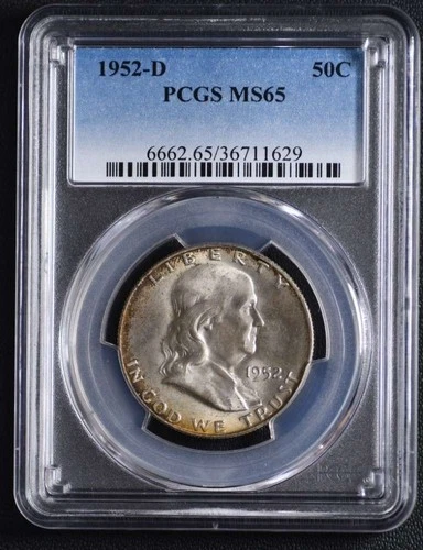 1952D Franklin Half PCGS MS65