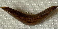 Australian Beefwood Boomerang Brooch Pin - D.L. McBride Souvenir Of MacKay Vtg