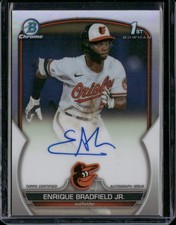 2023 Bowman Chrome #CDA-EBR Enrique Bradfield Jr. Refractor Auto #/499