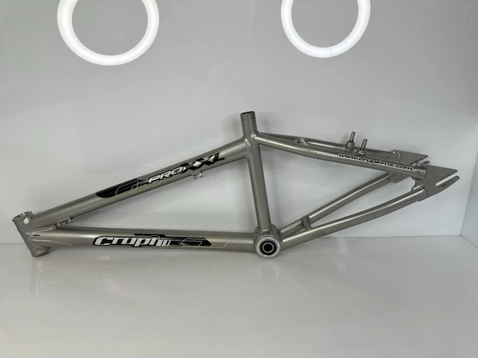 Vintage 2002 Crupi Pro XXL BMX Quadro de Corrida 20” Prata EUA HTF - Imagem 2 de 4