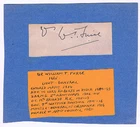 VINTAGE AUTOGRAPH: Lieut Gen. Sir W. T. FURSE, DSO: C.O. 9th SCOTTISH: SOMME WW1