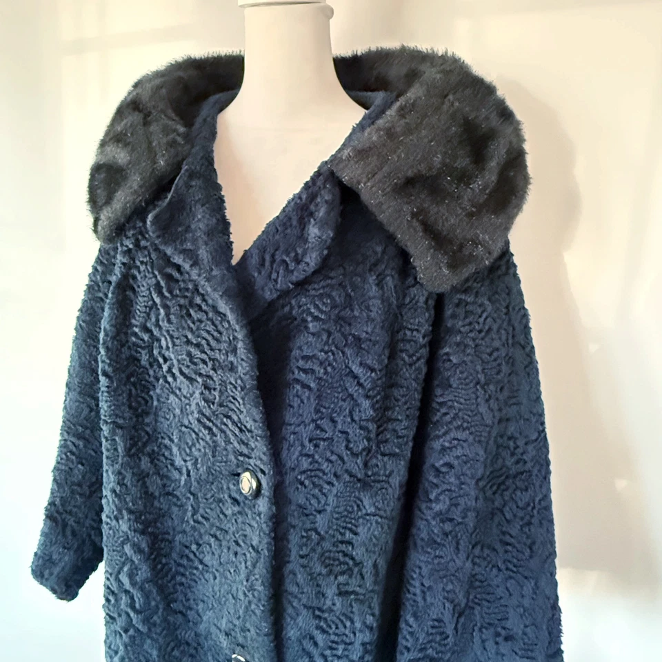 Gabardina larga Penny Lane vintage retro oscura gótica grunge años 60 para mujer años 70 Foto 2 de 4