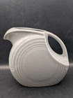 🔥 VINTAGE Fiestaware LAUGHLIN PEARL GREY DISK WATER PITCHER 7" Tall SIGNED