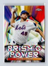 2021 Topps Chrome Prismic Power #PP-1 Jacob deGrom New York Mets
