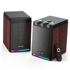100W Powered Bluetooth Bookshelf Speakers,2.0 Wireless HiFi Speaker with