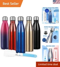 Stylish 17 oz Insulated Water Bottle - Perfect for Running and Hiking Adventures