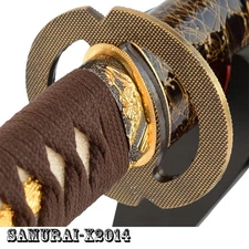 Zinc Alloy Musashi Tsuba Hand Guard For Japanese Samurai Sword Katana Wakizashi