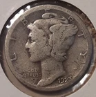 1923-S Mercury Dime 10c San Francisco Mint 90% Silver (#259-12920/RBF)