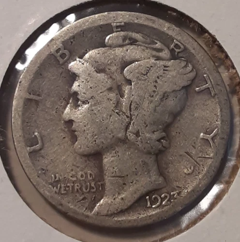 1923-S Mercury Dime 10c San Francisco Mint 90% Silver (#259-12920/RBF)